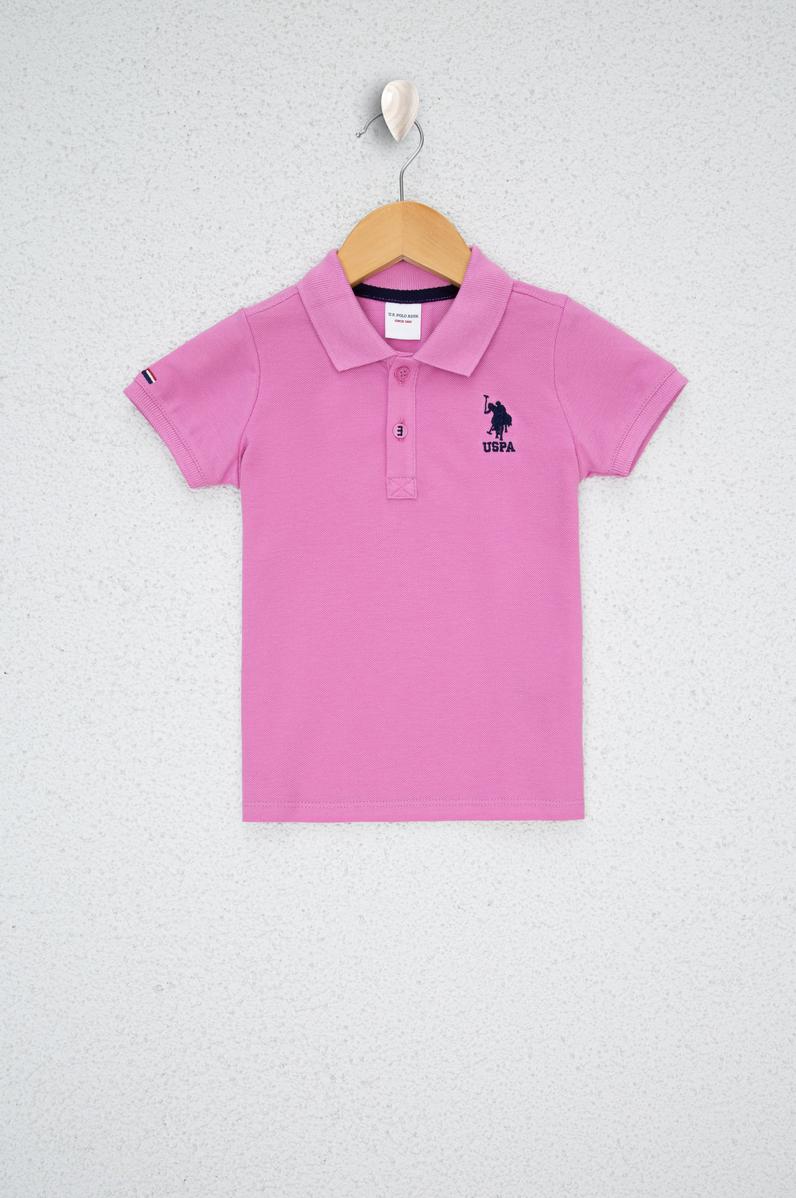 Erkek Çocuk Lila Polo Yaka Tişört