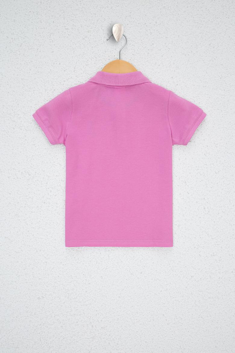 Erkek Çocuk Lila Polo Yaka Tişört - 50238484226