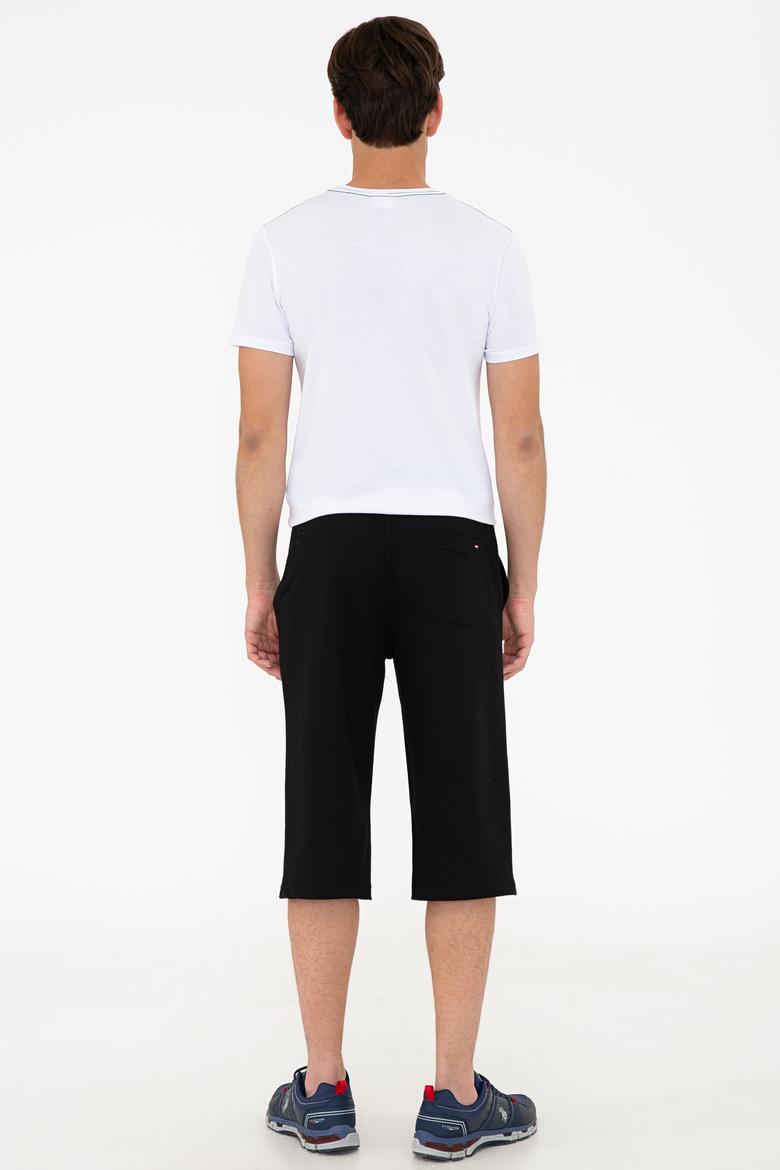 Erkek Siyah Örme Şort - 50232294030