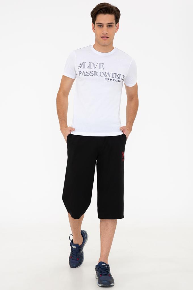 Erkek Siyah Örme Şort