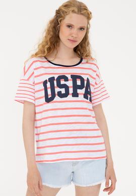 Kadın Koyu Nar Çiçeği Bisiklet Yaka T-Shirt - 50234687025