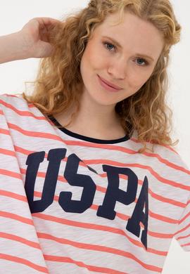 Kadın Koyu Nar Çiçeği Bisiklet Yaka T-Shirt - 50234687025