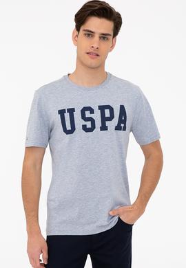 Erkek Gri Melanj Basic Bisiklet Yaka Tişört - 50232300037