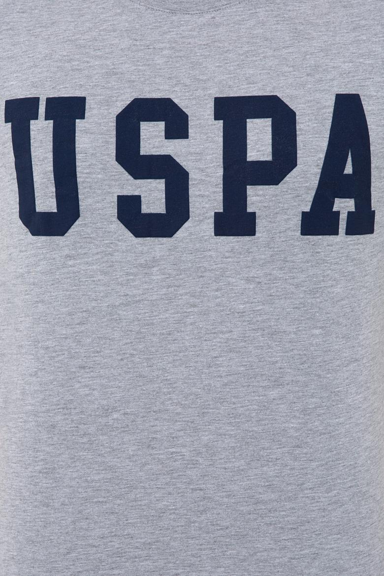 Erkek Gri Melanj Basic Bisiklet Yaka Tişört - 50232300037