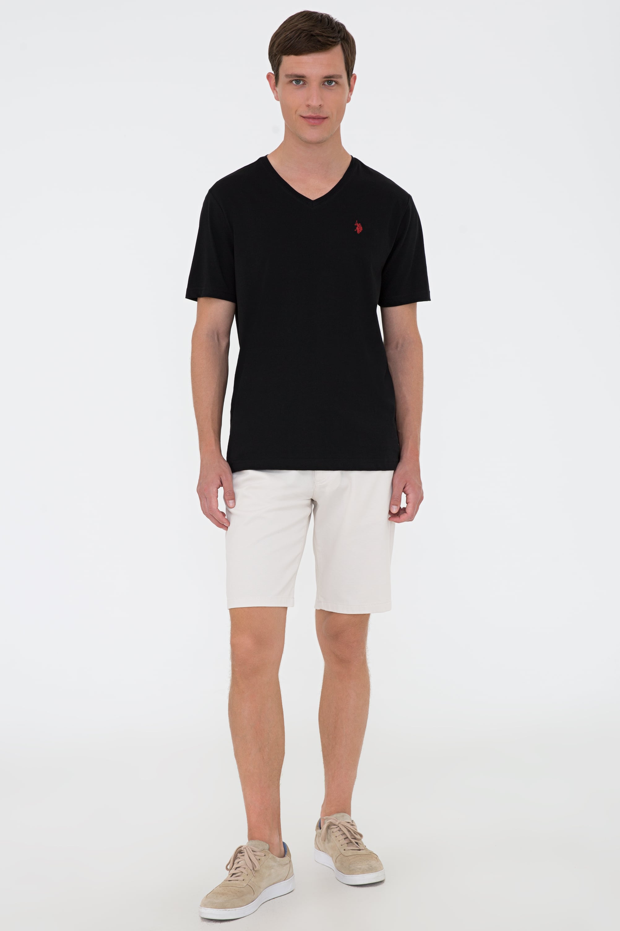تی شرت آستین کوتاه رگولار یقه هفت مردانه یو اس پولو | U.S. Polo Assn. - تصویر 4