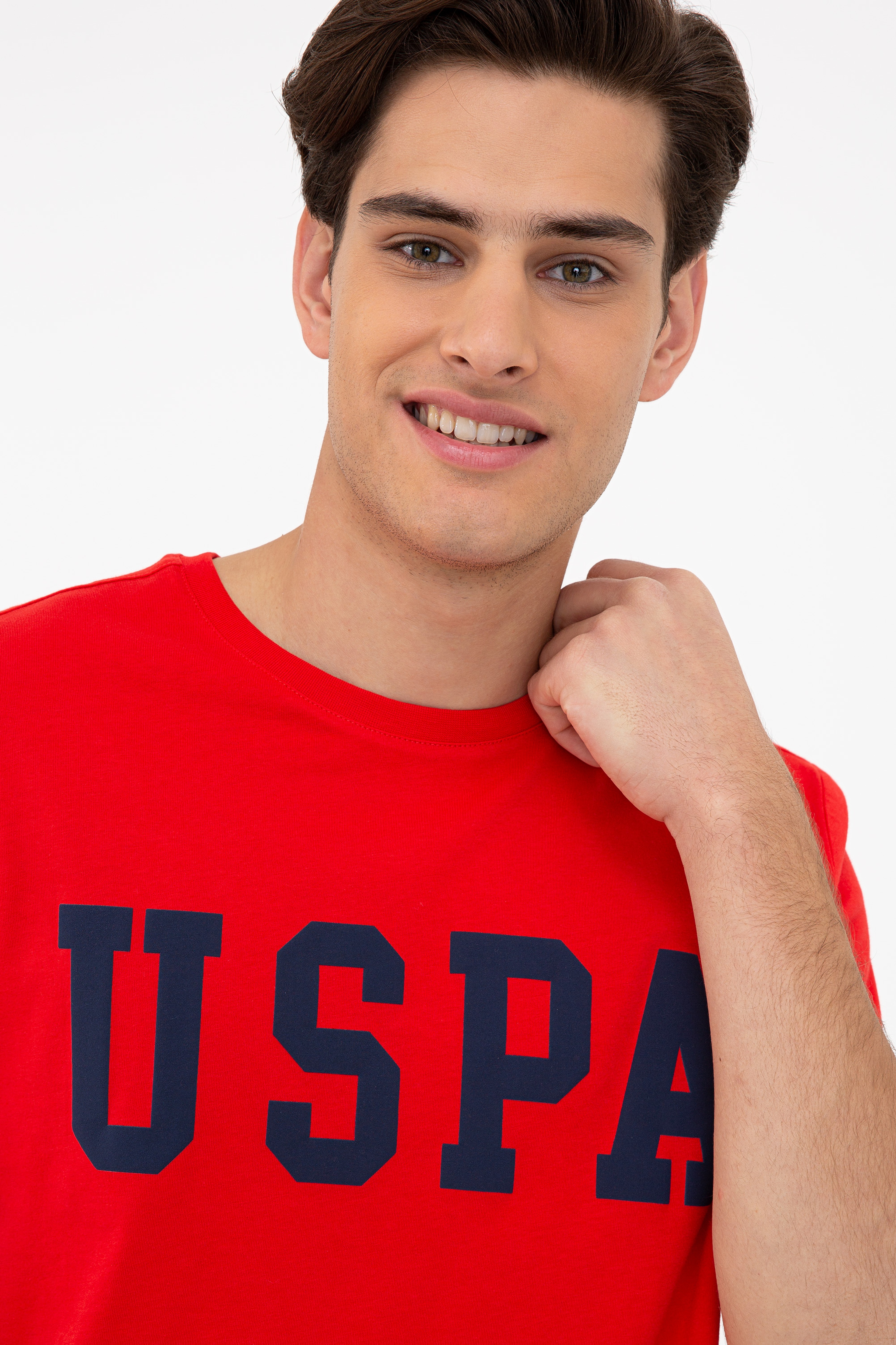 Erkek Kırmızı Basic Tişört - Image 2