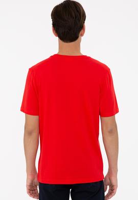 Erkek Kırmızı Basic Tişört - 50232300070