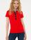 Kadın Kırmızı Basic Polo Yaka Tişört