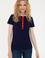 Kadın Lacivert Basic Polo Yaka Tişört