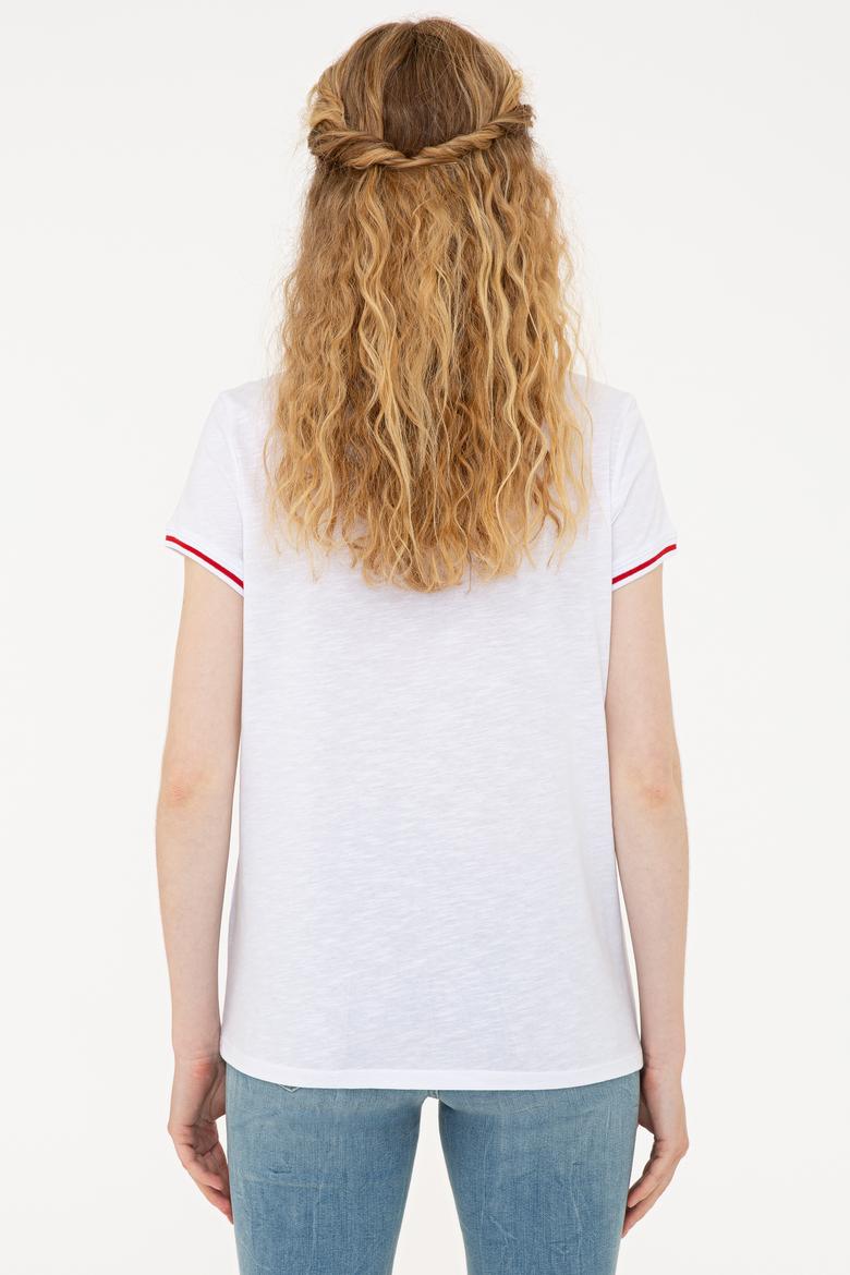 Kadın Beyaz Tişört - 50252262021