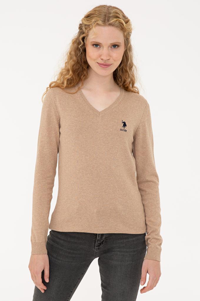 Kadın Camel Melanj Basic Kazak