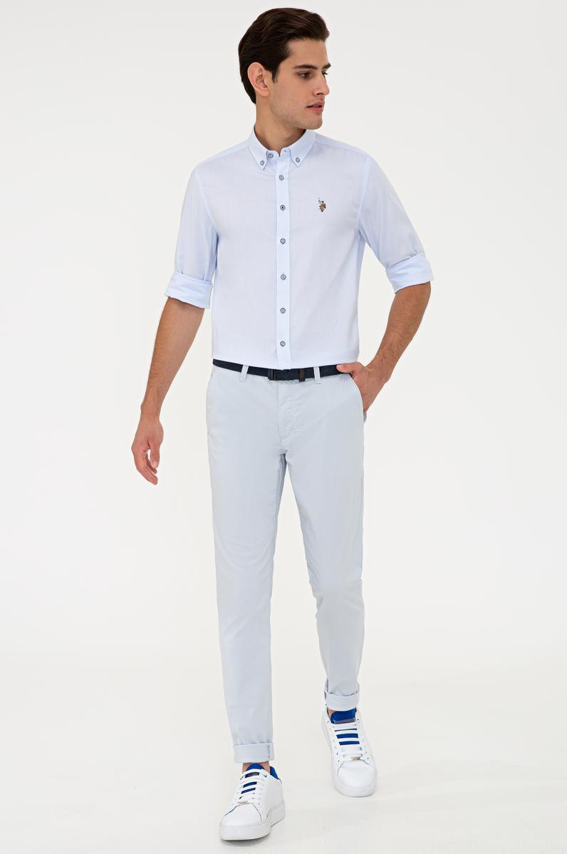 Erkek Açık Mavi Chinos