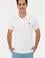 Erkek Ekru Polo Yaka Basic T-Shirt