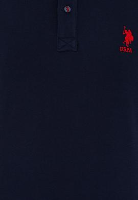 Erkek Koyu Lacivert Polo Yaka Basic T-Shirt - 50232308264