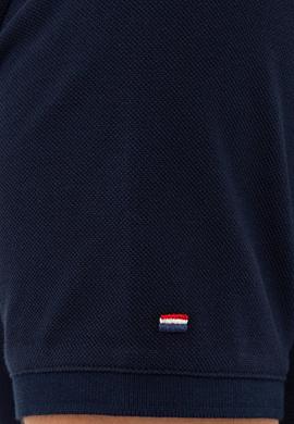 Erkek Koyu Lacivert Polo Yaka Basic T-Shirt - 50232308264