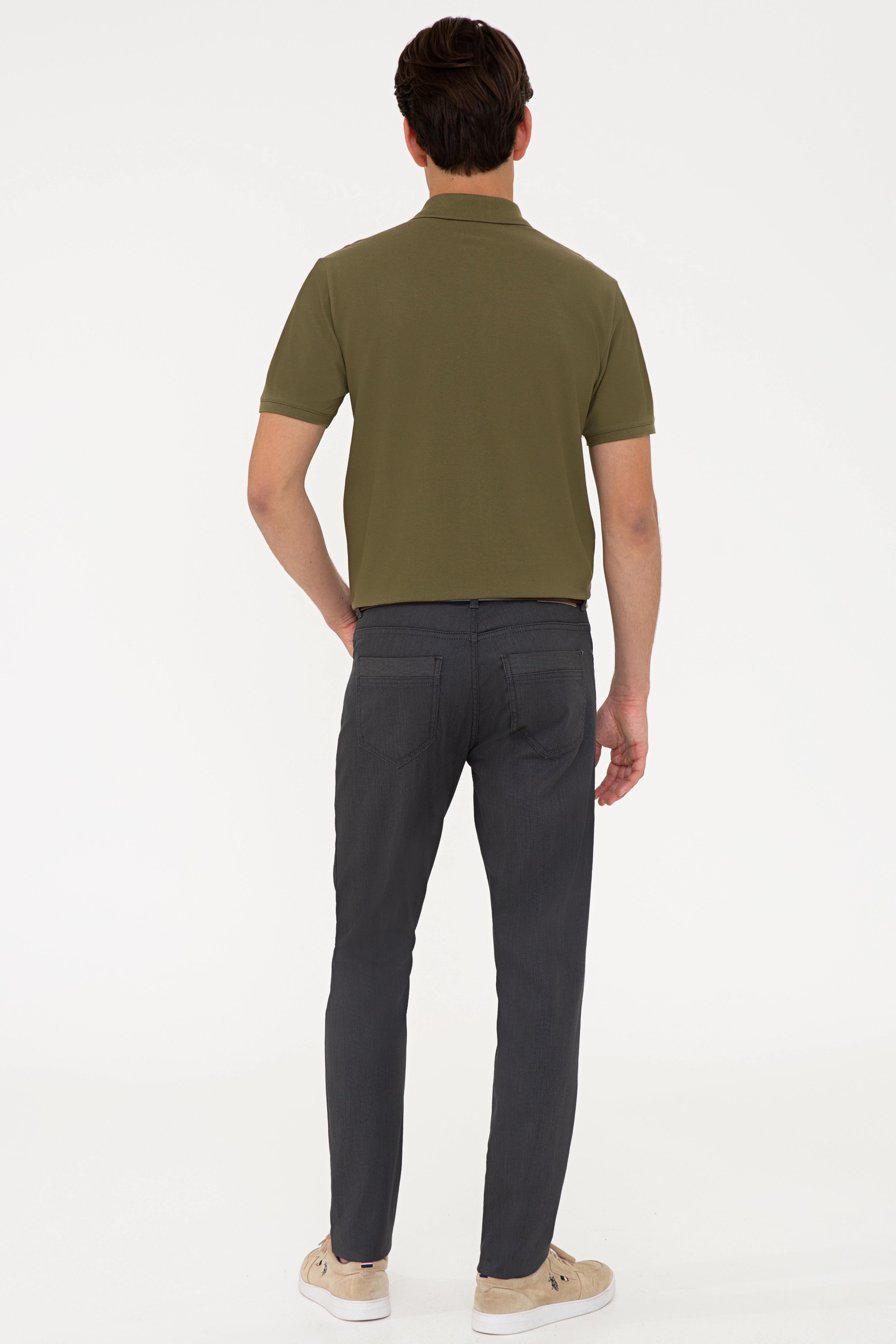Erkek Gri Denim Pantolon - Image 3