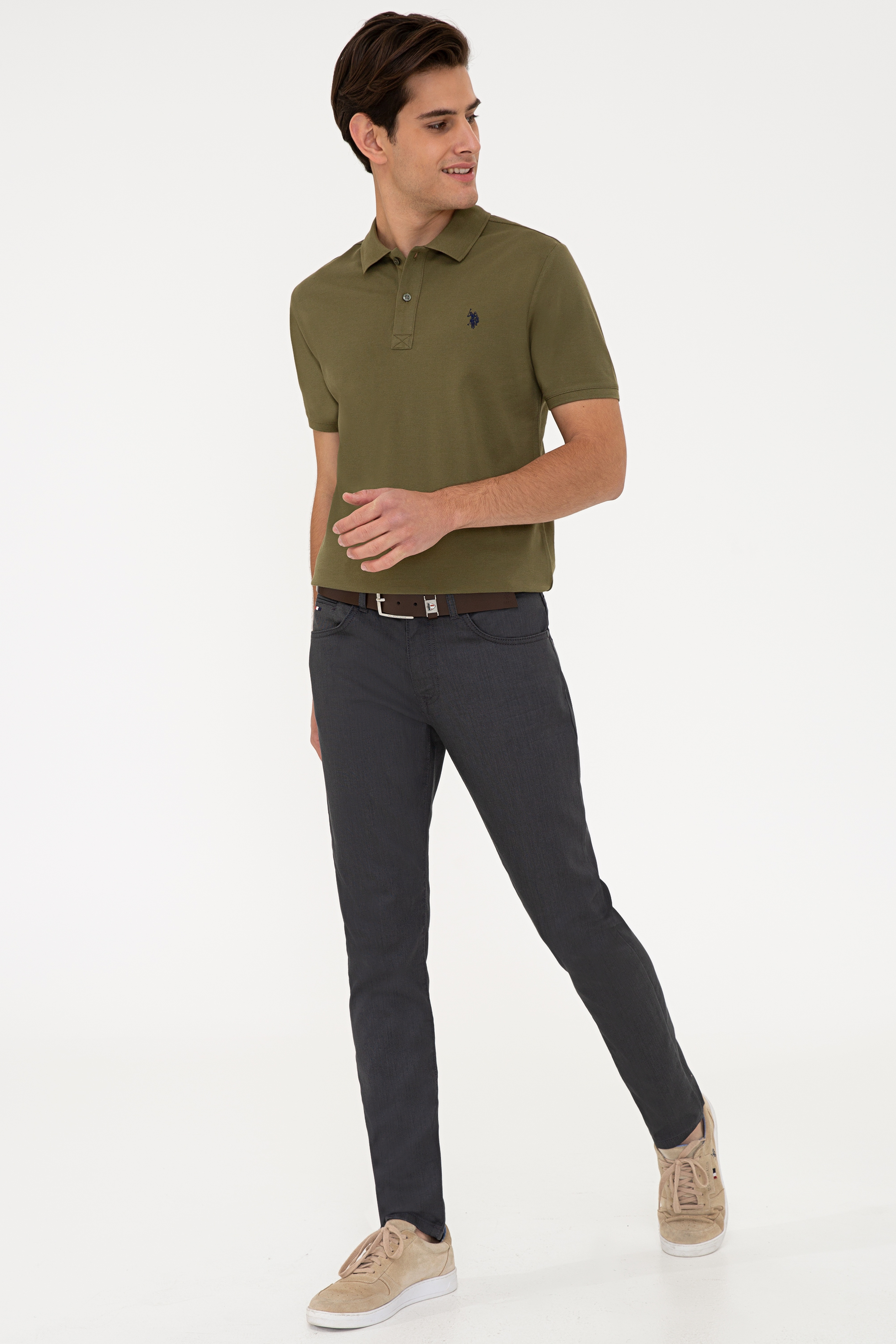 Erkek Gri Denim Pantolon - Image 2
