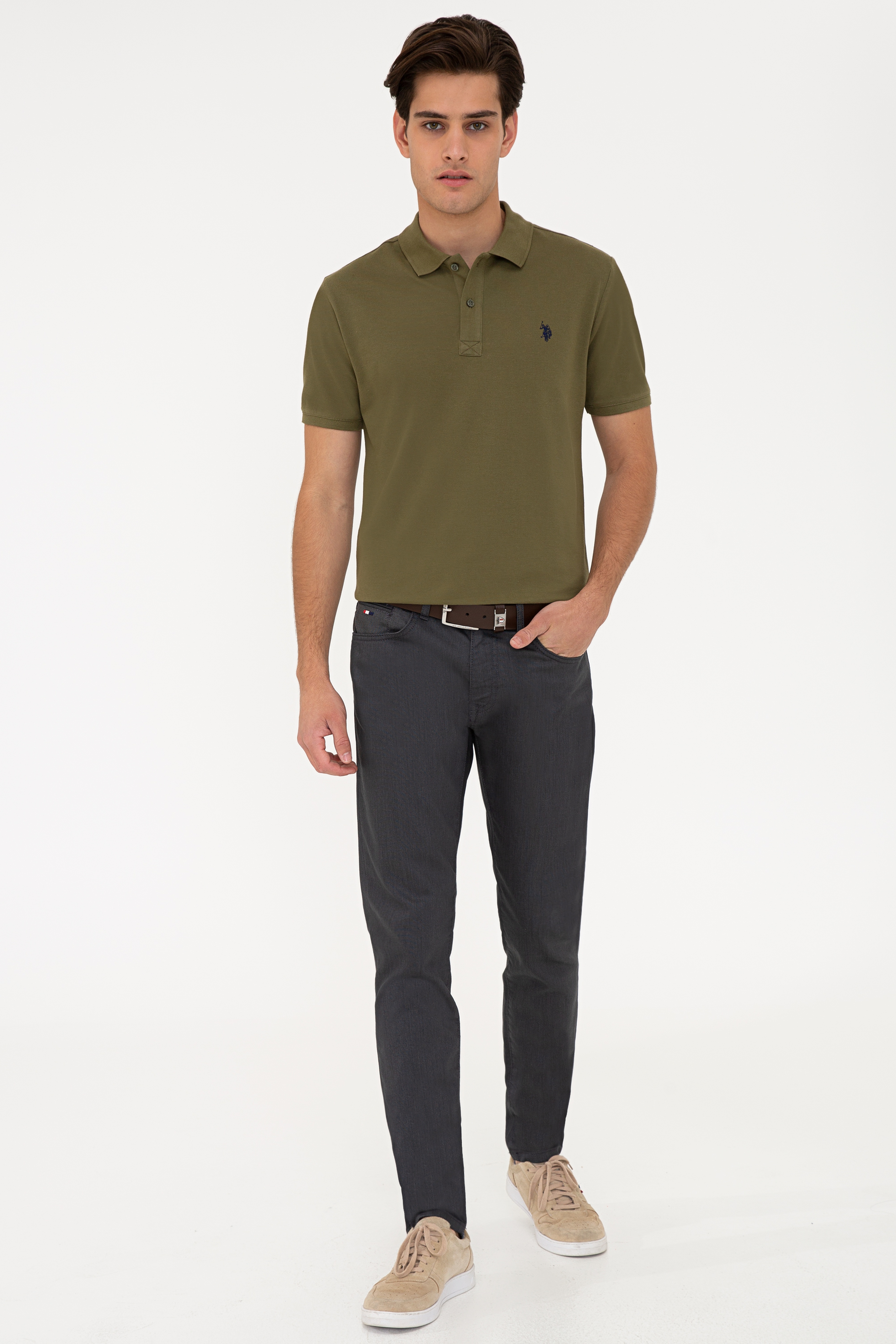Erkek Gri Denim Pantolon - Image 1