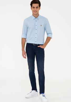 Erkek Kobalt Mavisi Gömlek Uzunkol - 50234576020
