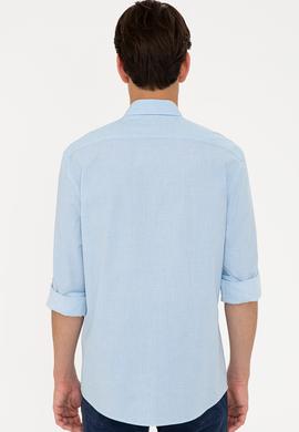 Erkek Kobalt Mavisi Gömlek Uzunkol - 50234576020