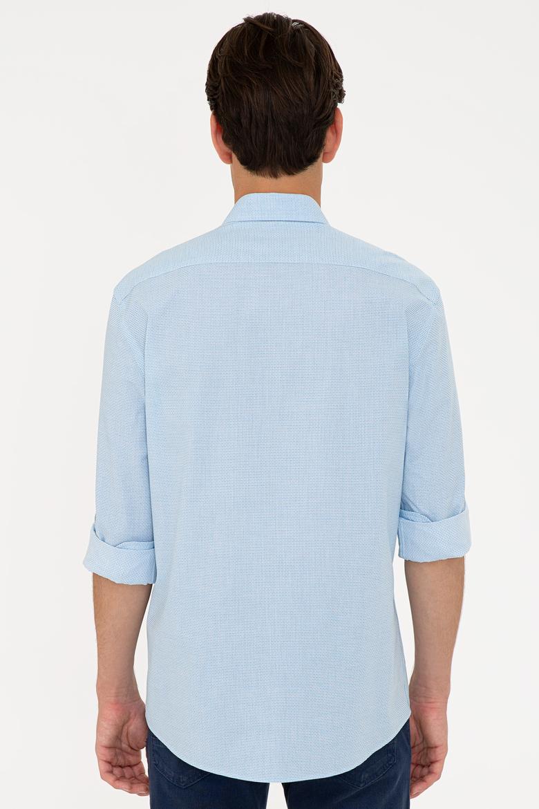 Erkek Kobalt Mavisi Gömlek Uzunkol - 50234576020