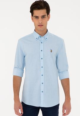 Erkek Kobalt Mavisi Gömlek Uzunkol - 50234576020