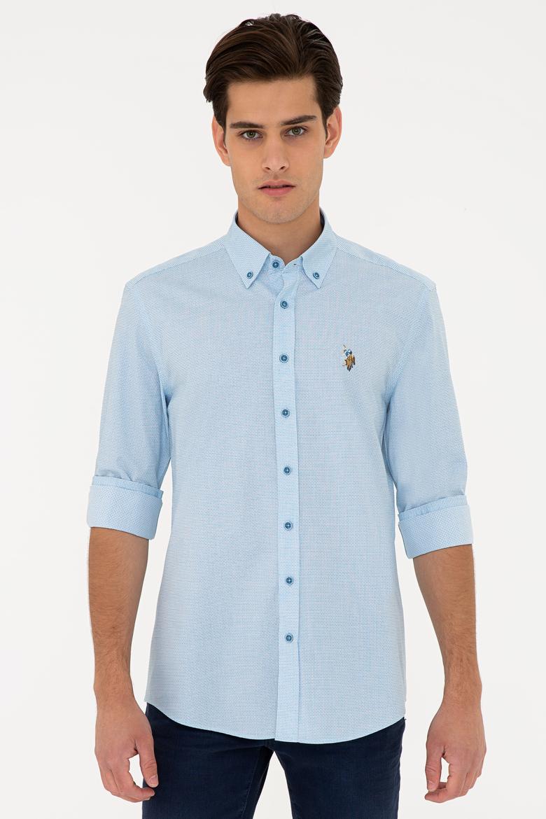 Erkek Kobalt Mavisi Gömlek Uzunkol - 50234576020