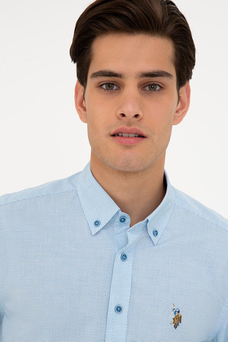 Erkek Kobalt Mavisi Gömlek Uzunkol - 50234576020