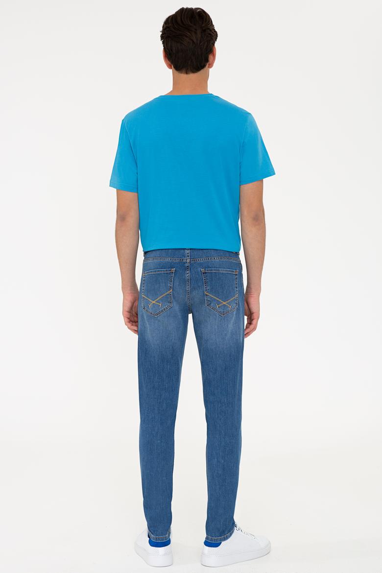 Erkek Mavi Denim Pantolon - 50234755057
