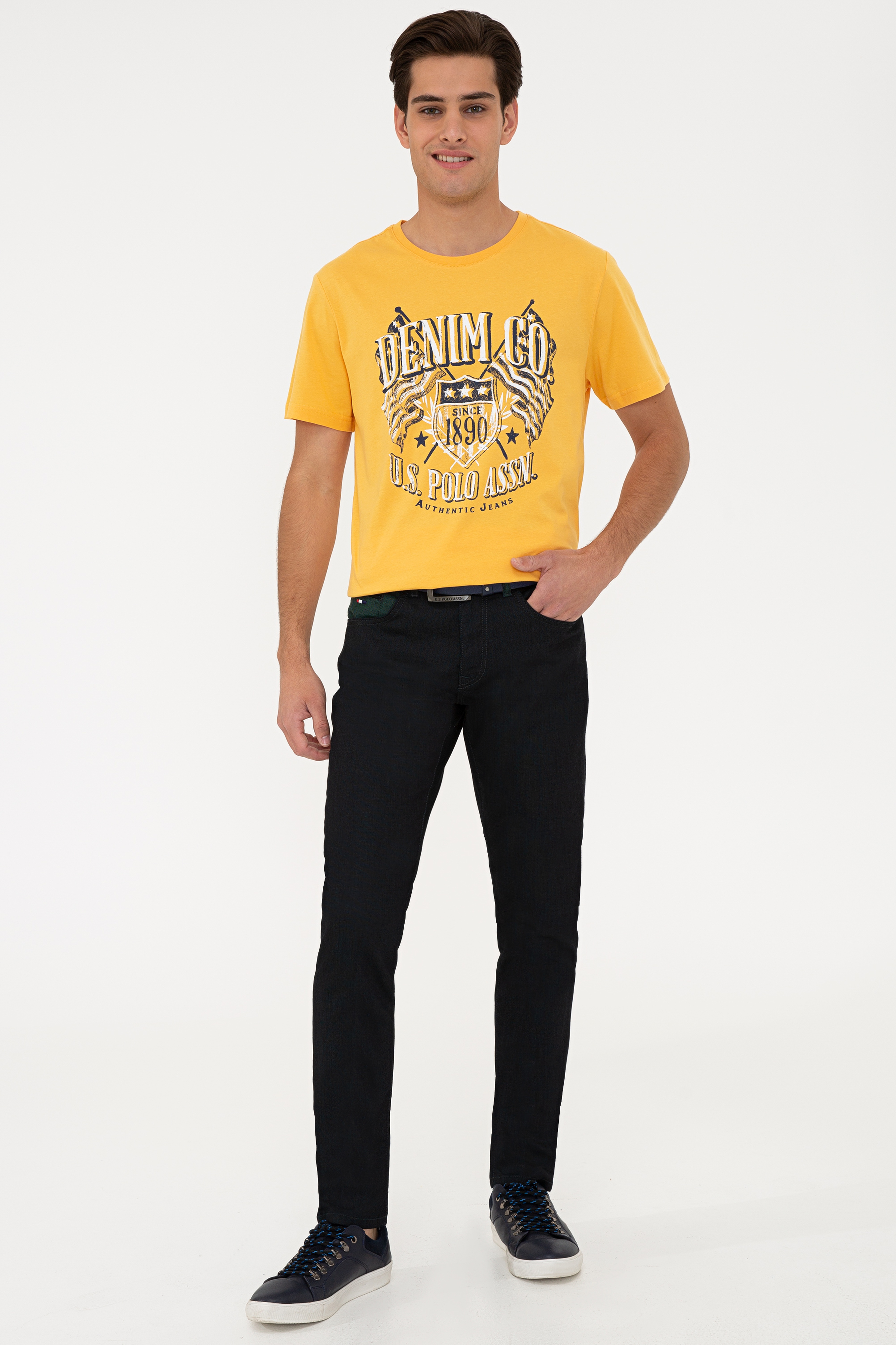Erkek Yeşil Denim Pantolon - Image 1