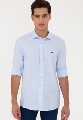 Erkek Açık Mavi Gömlek Uzunkol Basic - 50234986005