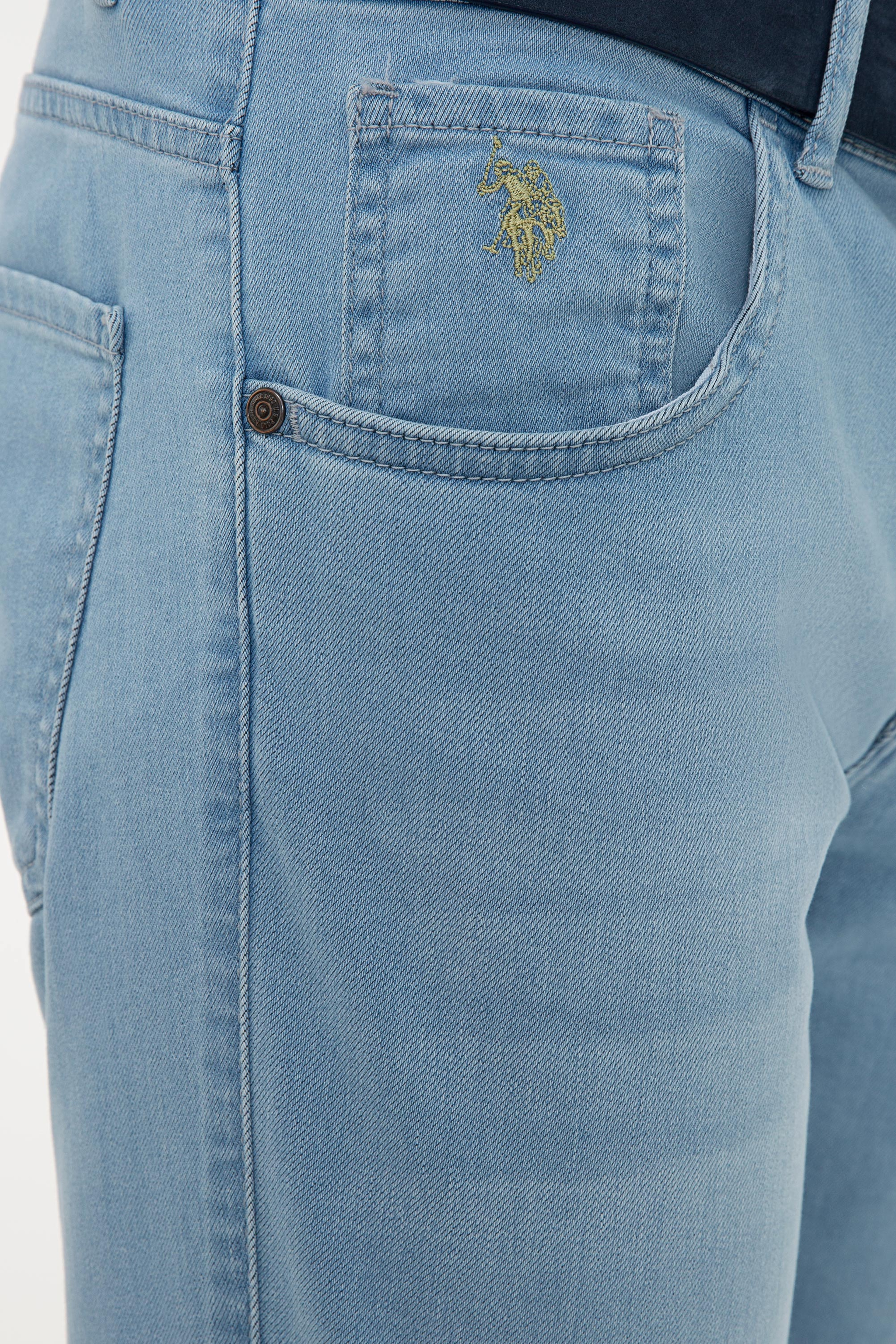 Erkek Mavi Denim Pantolon - Image 4