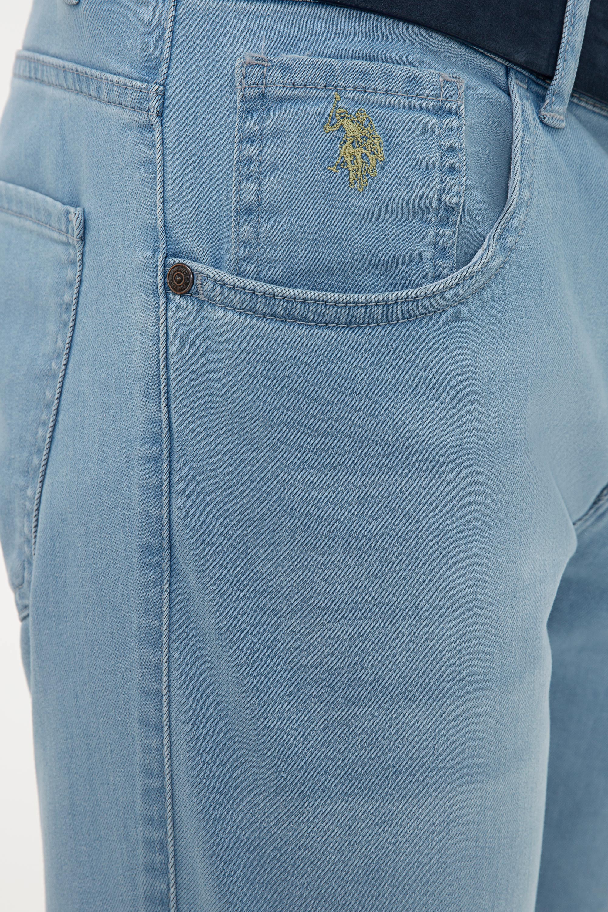 Erkek Mavi Denim Pantolon