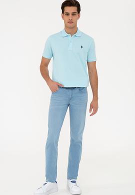 Erkek Mavi Denim Pantolon - 50235475003