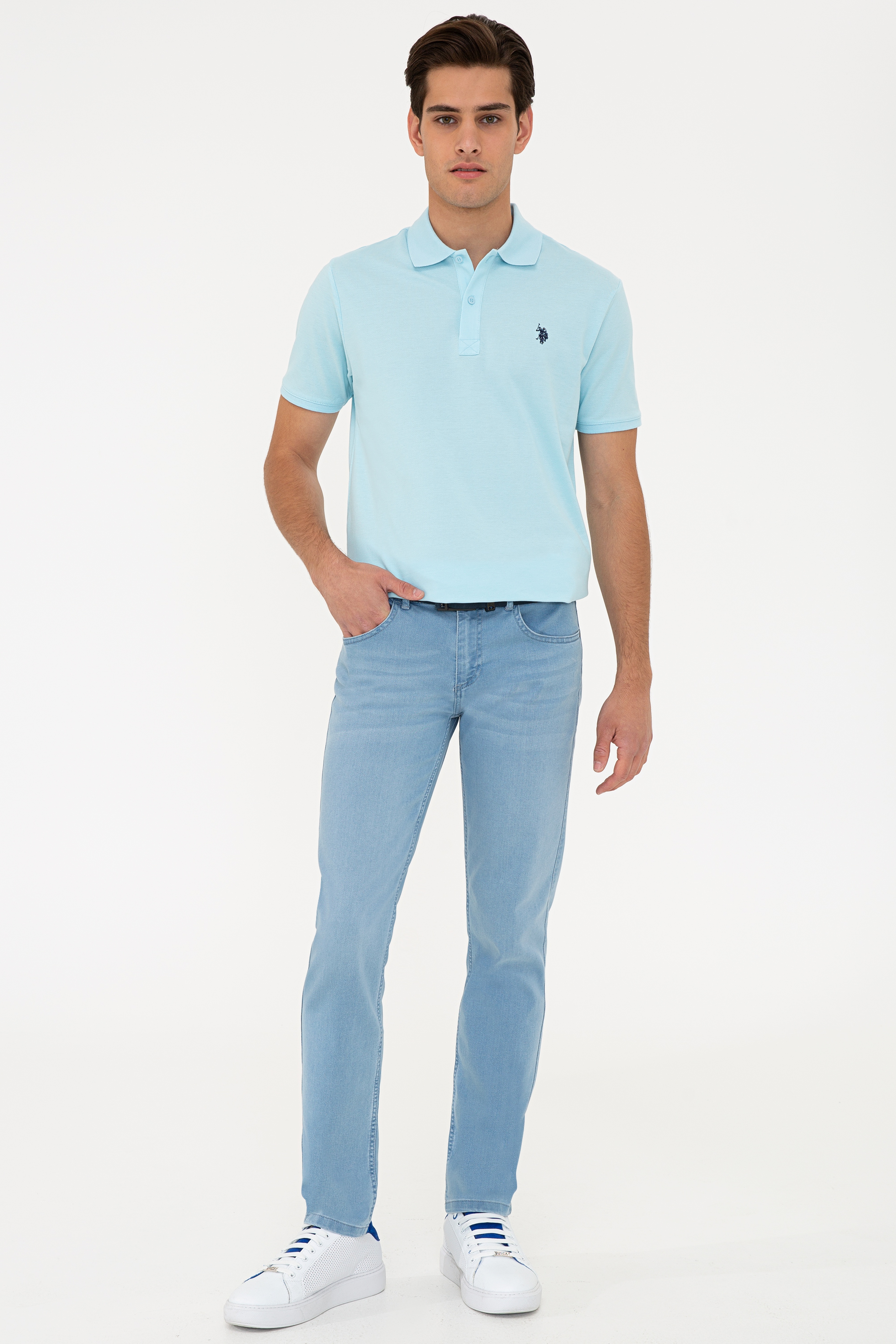 Erkek Mavi Denim Pantolon - Image 1