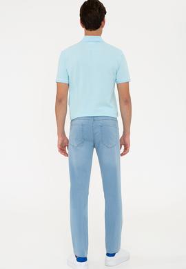 Erkek Mavi Denim Pantolon - 50235475003