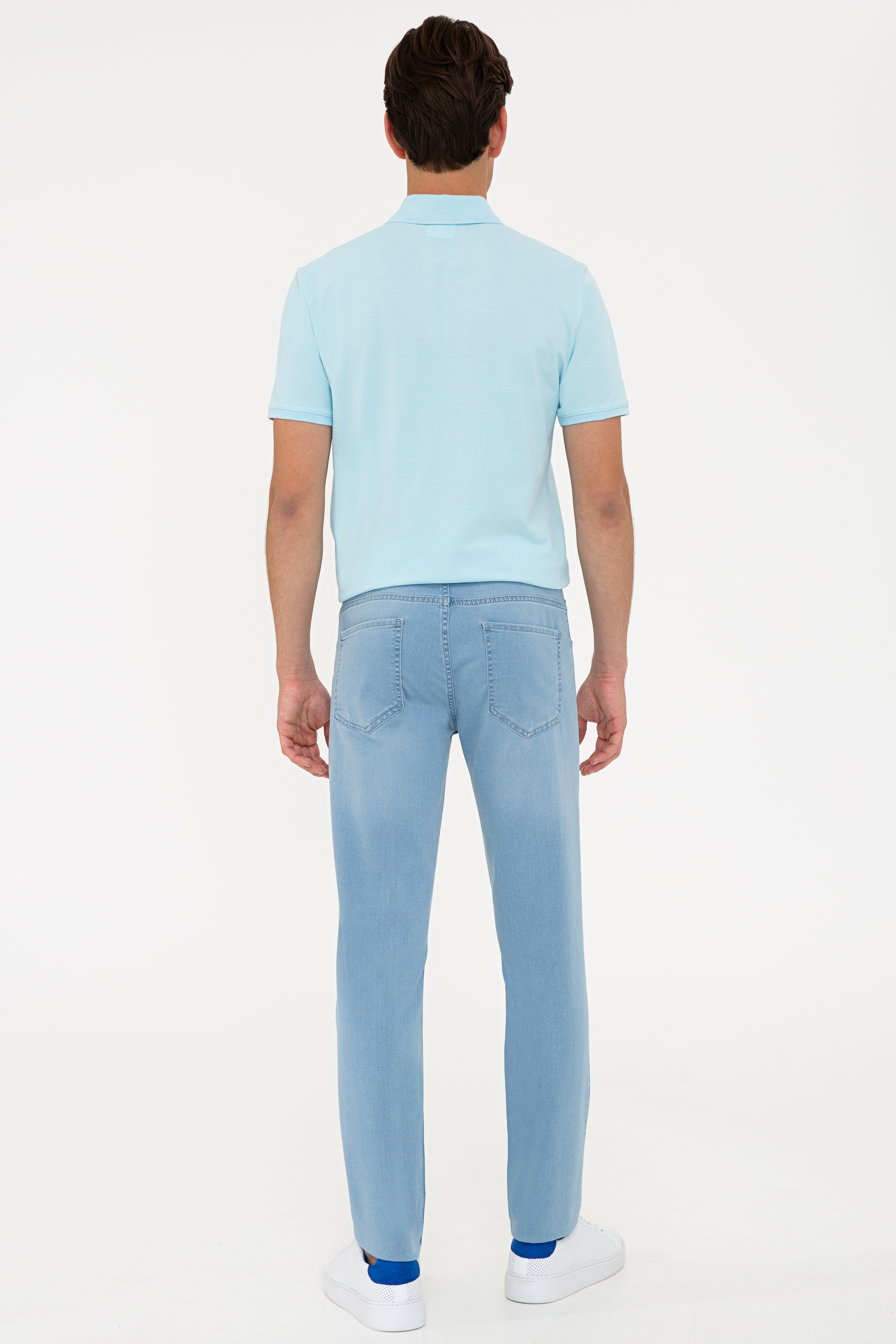 Erkek Mavi Denim Pantolon - Image 3