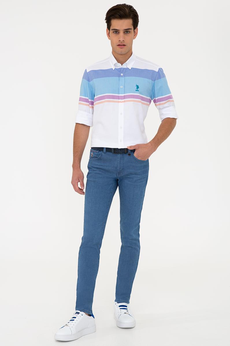 Erkek İndigo Jean Pantolon