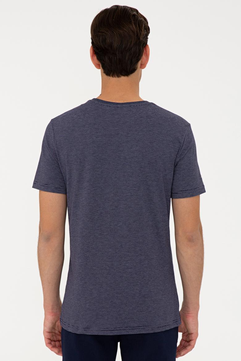 Erkek Lacivert T-shirt - 50232929011