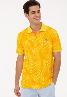 Erkek Sarı Polo Yaka Tişört - 50231980028