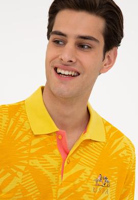 Erkek Sarı Polo Yaka Tişört - 50231980028