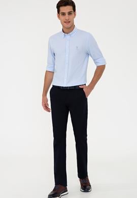 Erkek Lacivert Kanvas Pantolon - 50225573015