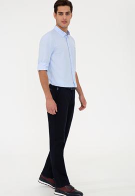 Erkek Lacivert Kanvas Pantolon - 50225573015