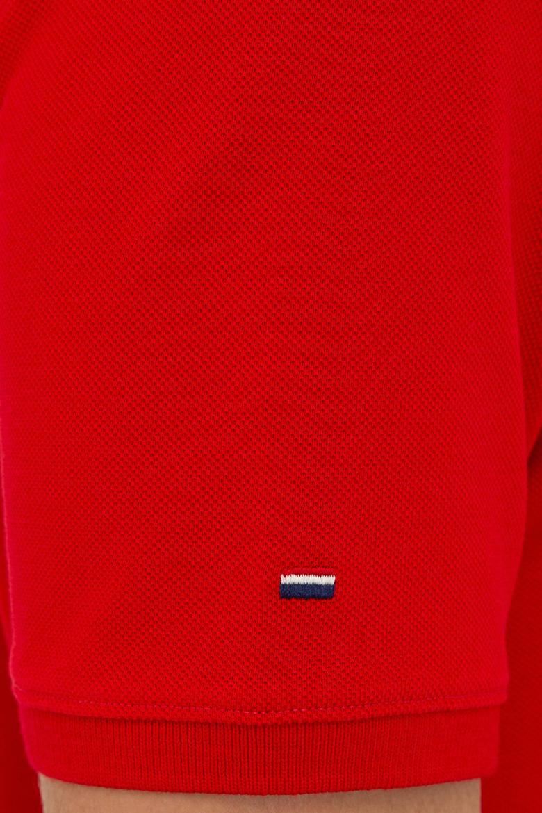 Erkek Kırmızı Basic Polo Yaka Tişört - 50232308384