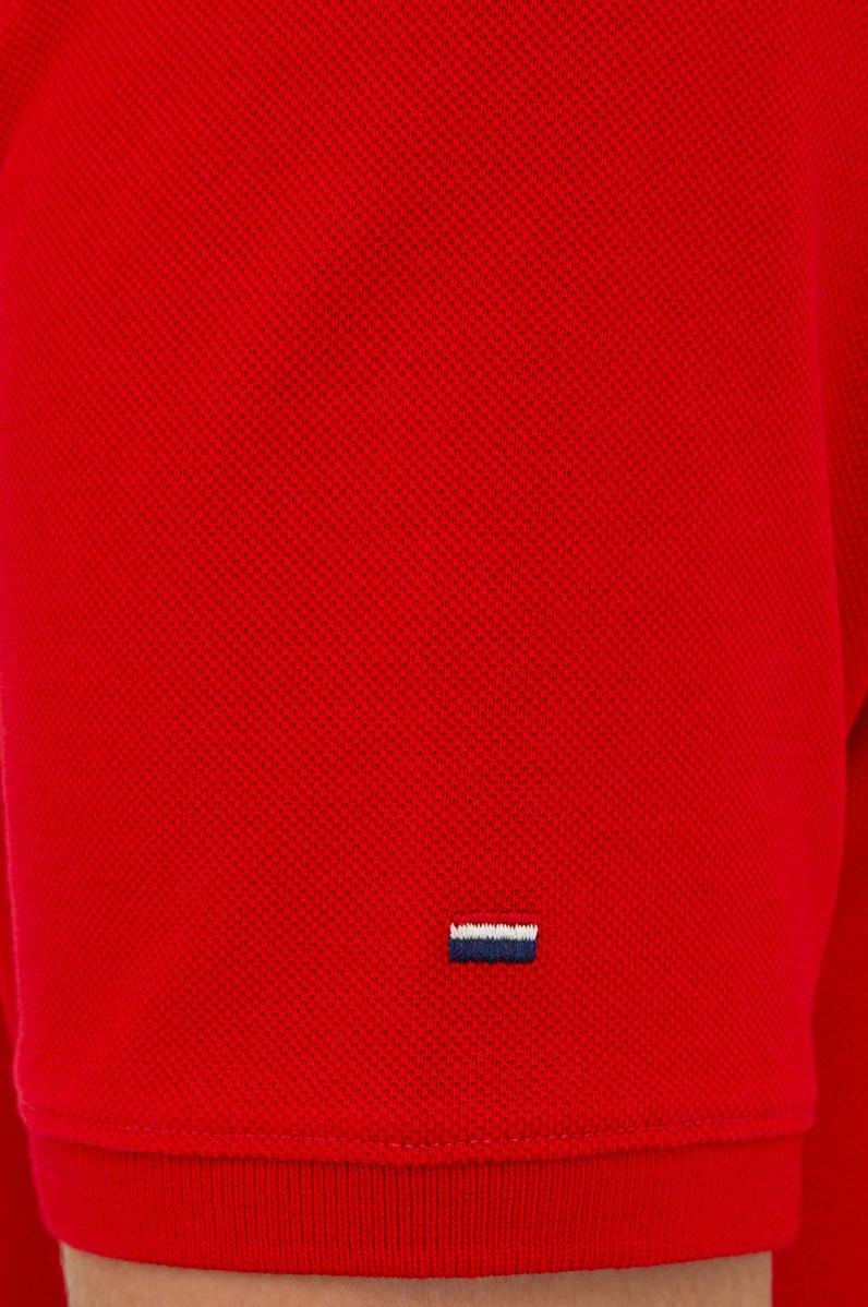 Erkek Kırmızı Basic Polo Yaka Tişört