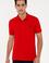 Erkek Kırmızı Basic Polo Yaka Tişört