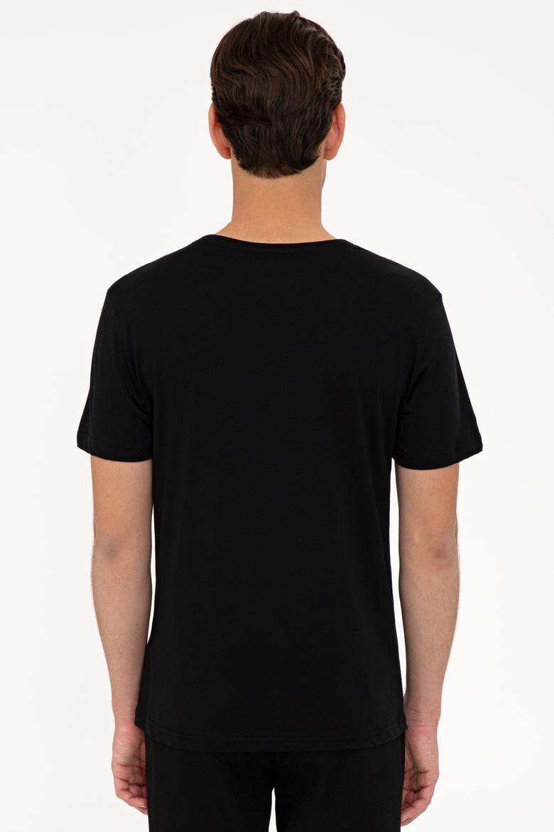 Erkek Siyah Basic Tişört - 50232309022