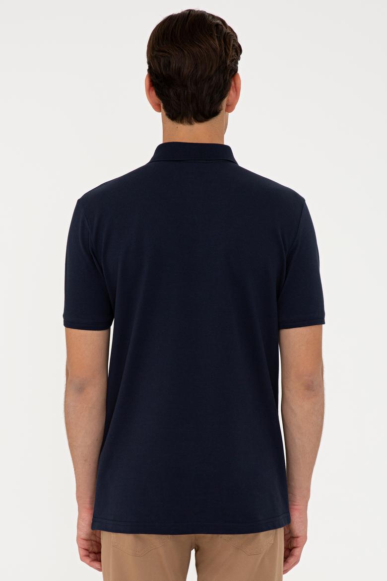 Erkek Koyu Lacivert Basic Tişört - 50232303060