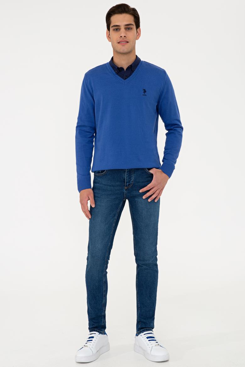 Erkek Koyu Mavi Basic Kazak - 50224740059