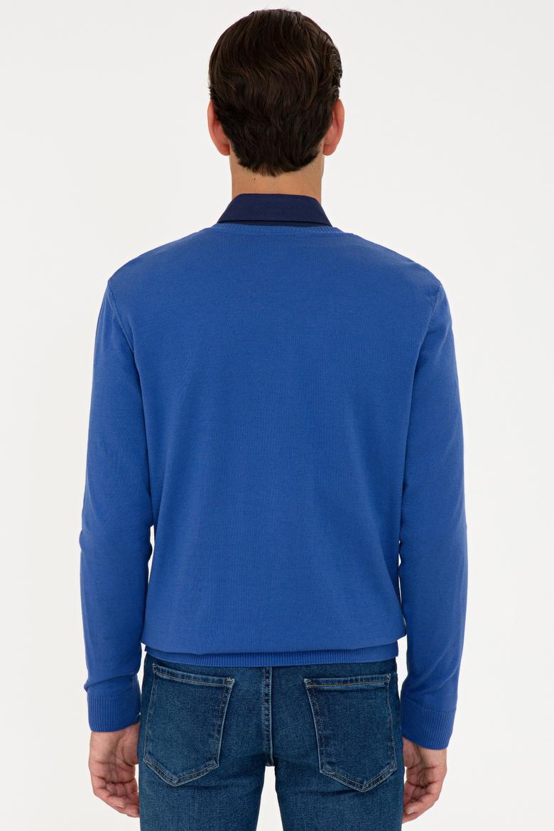 Erkek Koyu Mavi Basic Kazak - 50224740059